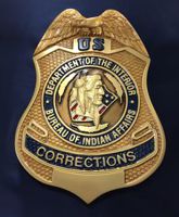 U. S. Department of Interior / Bureau of Indian Affairs- Corrections Office Badge 